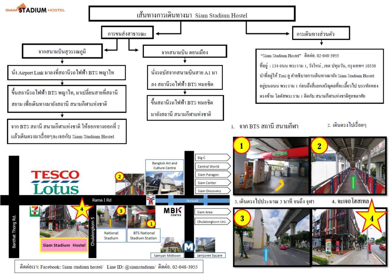 Siam Stadium Hostel Bangkok Kültér fotó